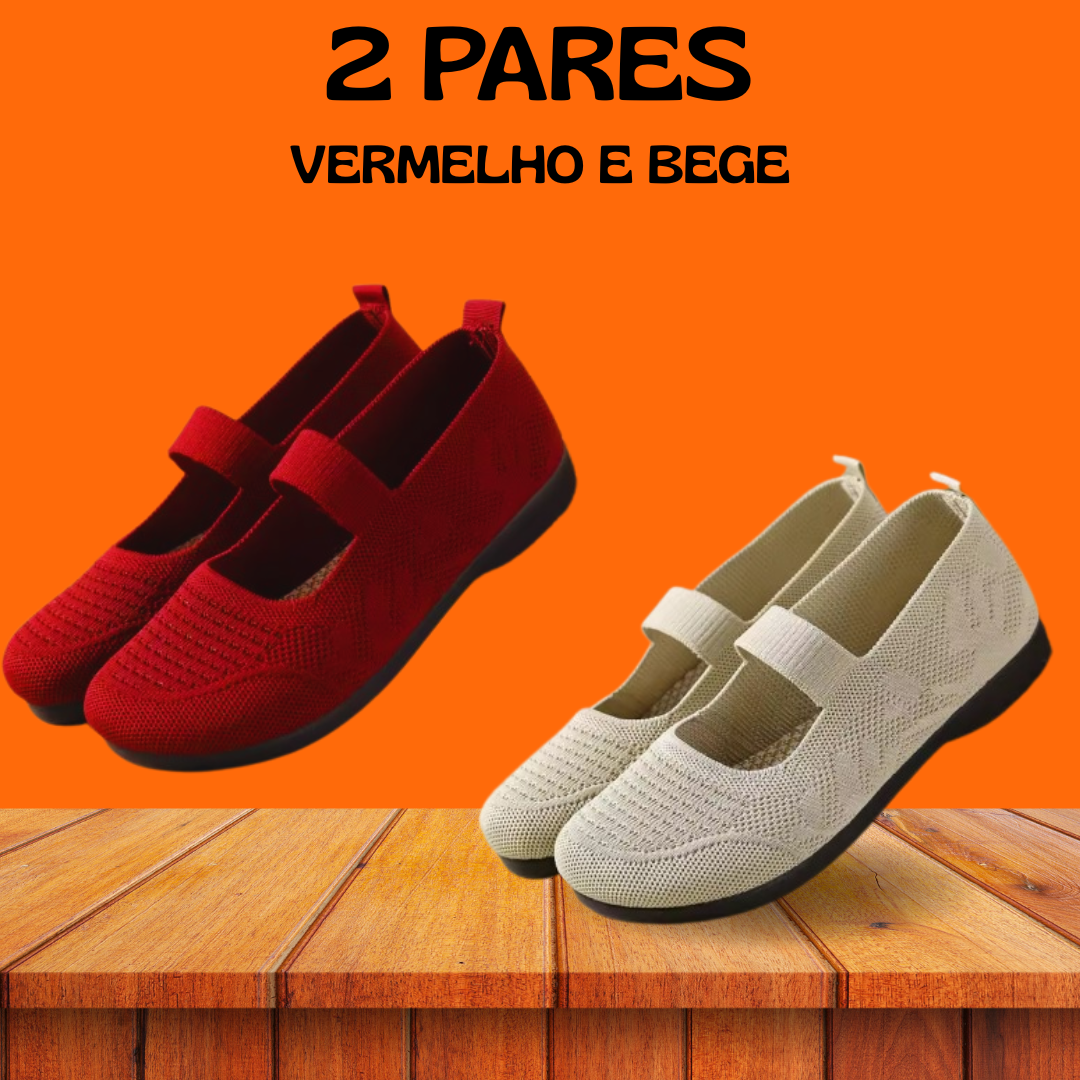 (OFERTA MÊS DAS MÃES, COMPRE 1 E LEVE 2) Sandália Laís Confortável – O Presente Perfeito para a Mulher Mais Especial da Sua Vida