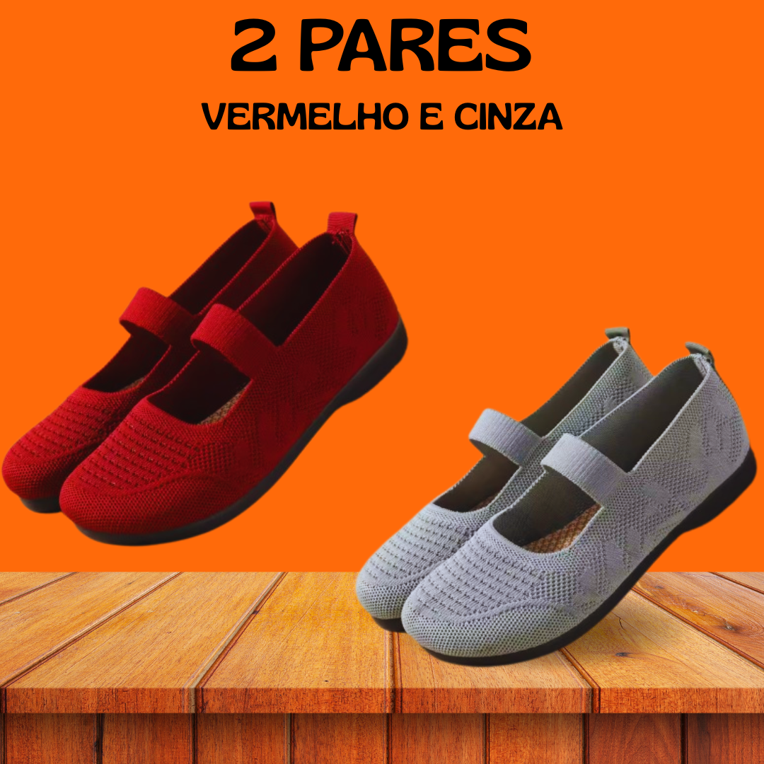 (OFERTA MÊS DAS MÃES, COMPRE 1 E LEVE 2) Sandália Laís Confortável – O Presente Perfeito para a Mulher Mais Especial da Sua Vida