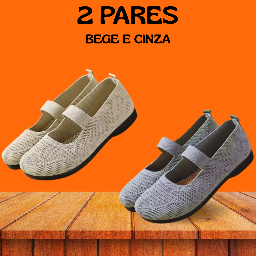 (OFERTA MÊS DAS MÃES, COMPRE 1 E LEVE 2) Sandália Laís Confortável – O Presente Perfeito para a Mulher Mais Especial da Sua Vida