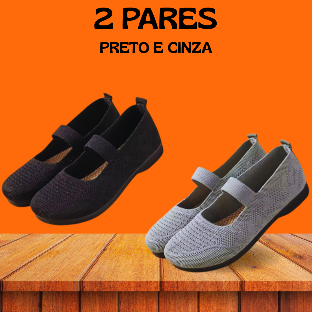 (OFERTA MÊS DAS MÃES, COMPRE 1 E LEVE 2) Sandália Laís Confortável – O Presente Perfeito para a Mulher Mais Especial da Sua Vida